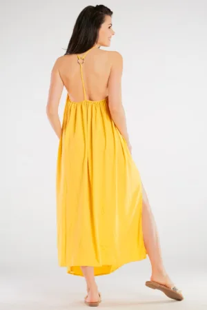 Fucsia Midi Rochie Fara maneca A428