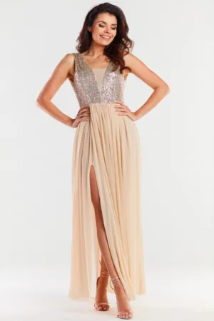 Lunga Rochie Fara maneca A486