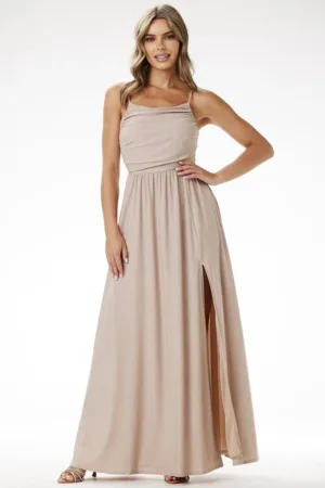 Lunga Rochie Fara maneca A696