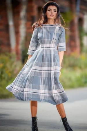 Midi Rochie Carouri Maneca trei sferturi A334