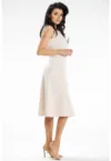 Midi Rochie Fara maneca - Evazat A633
