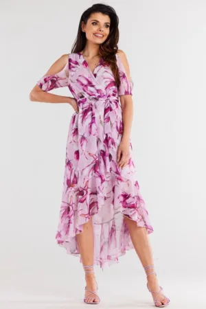 Midi Rochie Floral Maneca scurta A508