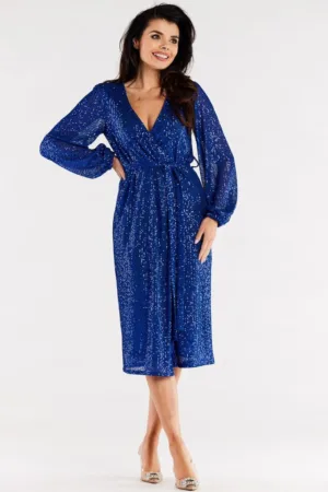 Midi Rochie Maneca lunga - Drepta A567