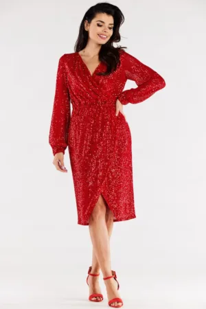 Midi Rochie Maneca lunga - Elegant A565