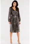 Midi Rochie Maneca lunga - Poliester A564