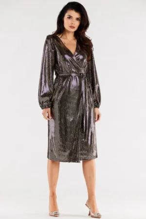 Midi Rochie Maneca lunga - Poliester A564