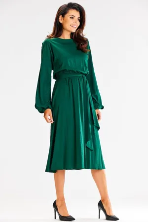 Midi Rochie Maneca lunga - Viscoza - Casual A602