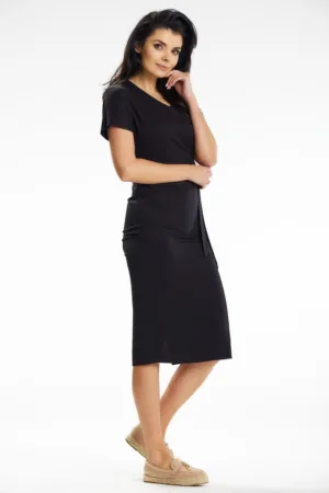 Midi Rochie Maneca scurta Cambrata A641