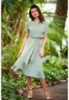Midi Rochie Maneca scurta - Casual A576