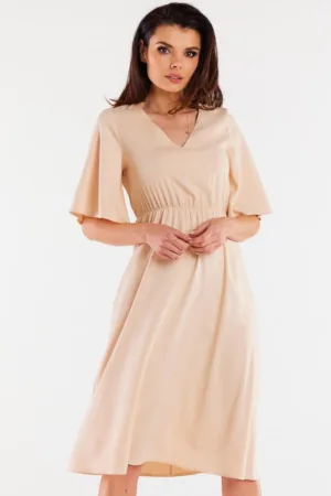 Midi Rochie Maneca scurta Casual Dreapta A518