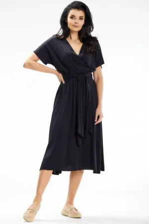 Midi Rochie Maneca scurta Lejer A642