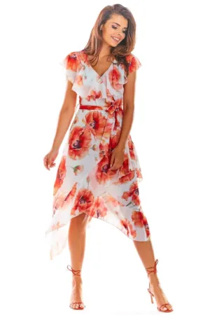 Midi Rochie Maneca scurta - Poliester A308
