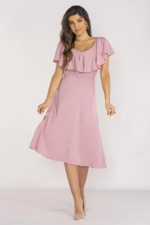 Midi Rochie Maneca scurta Rotund A659