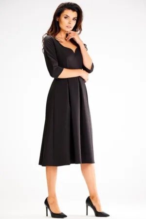 Midi Rochie Maneca trei sferturi A598