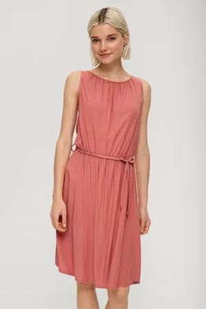 Q/S by s.Oliver - Rochie scurta cu cordon in talie