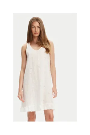 Rochie - 100% bumbac - Ecru -