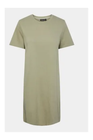 Rochie - 35271 - Bumbac/Poliester - Verde