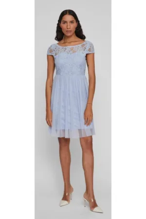 Rochie - 5021 - Bumbac - Albastru celest