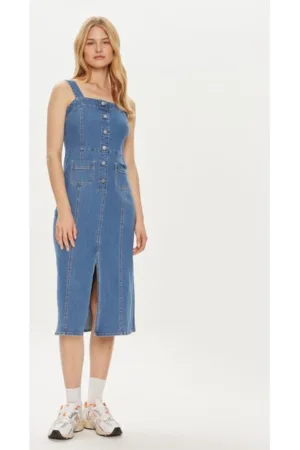 Rochie - 53598 - Bumbac/Poliester - Albastru