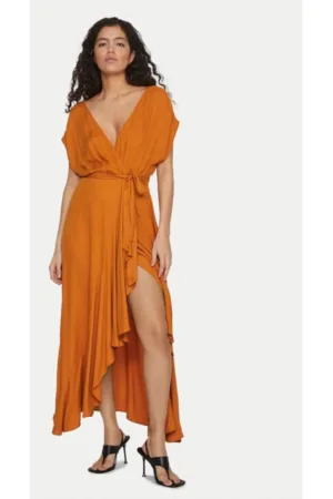 Rochie - 54485 - Viscoza - Portocaliu