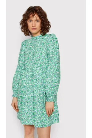 Rochie - 74849 - Bumbac - Verde
