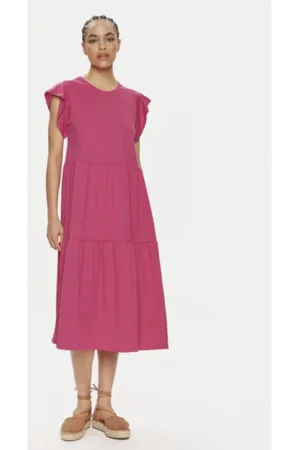 Rochie -  9051 - Bumbac/Poliester - Roz