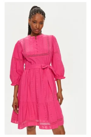 Rochie - 9198 - Bumbac - Roz