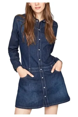 Rochie A-line din denim Susanna -
