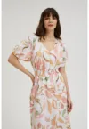 Rochie Alba cu Flori