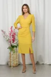Rochie Angella Galbena