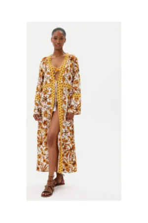 Rochie  BM297 C62 - galben - 100% viscoza -