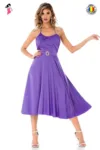 Rochie Bby clos mov cu lungimea midi