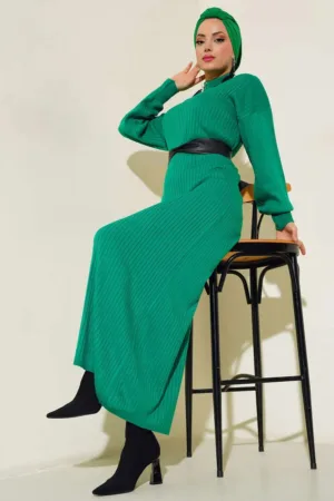 Rochie -  BigDart - Tricot - Verde -