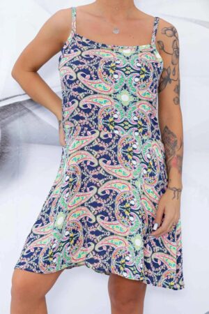 Rochie Dama 102-9 Albastru Inchis | Fashion