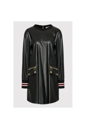 Rochie Dama -  208732307 - Imitatie de piele - 38 - Negru