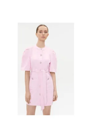 Rochie Dama - 302767366 - Bumbac - XS INTL - Roz