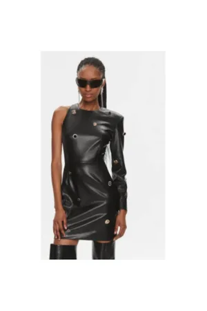 Rochie Dama - 303546847 - Imitatie de piele - 36 - Negru