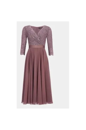 Rochie Dama -  303863784 - Poliester - Roz