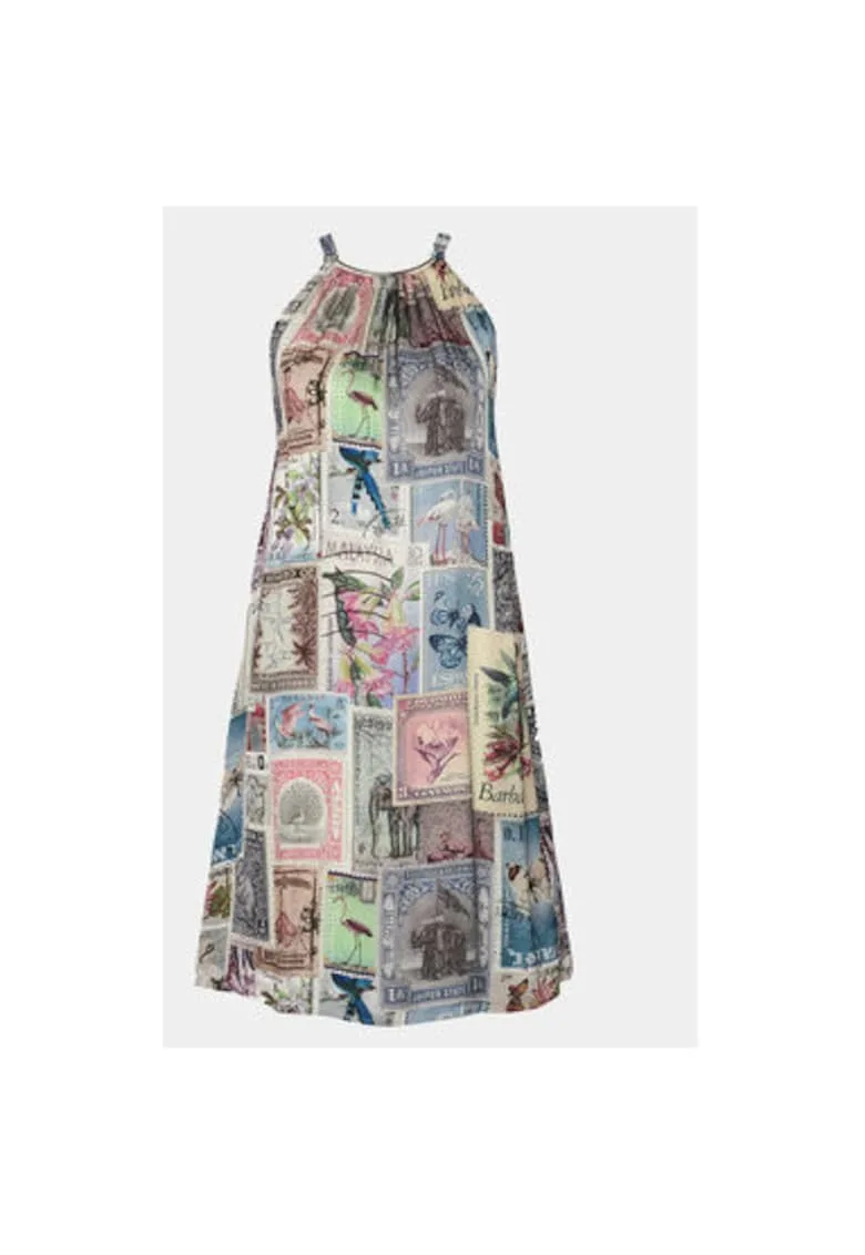 Rochie Dama - 303878238 - Viscoza - S INTL - Multicolor