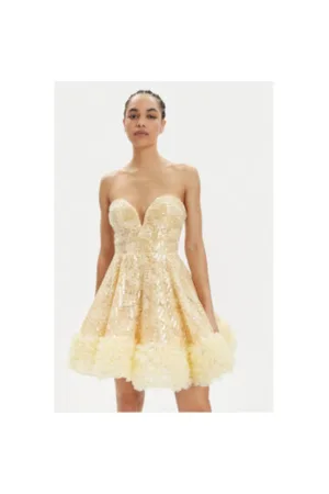 Rochie Dama -  304120251 - Poliamida - Galben