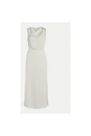 Rochie Dama - 304873232 - Poliester - Bej