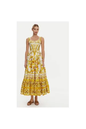 Rochie Dama -  305315434 - Bumbac - Galben