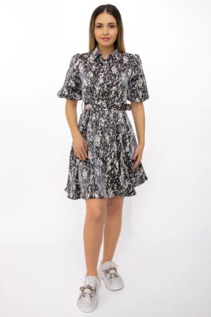 Rochie Dama 3393 Bej-Negru | Kikiriki