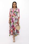 Rochie Dama 75724 Alb-Roz | Ryori
