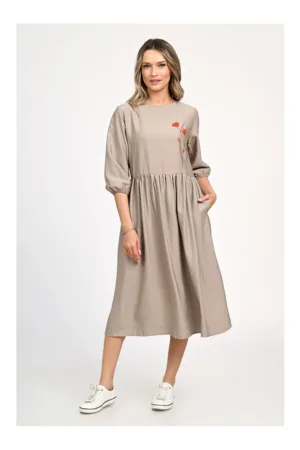 Rochie Dama -  Painting V311 - cu Pictura Realizata Manual