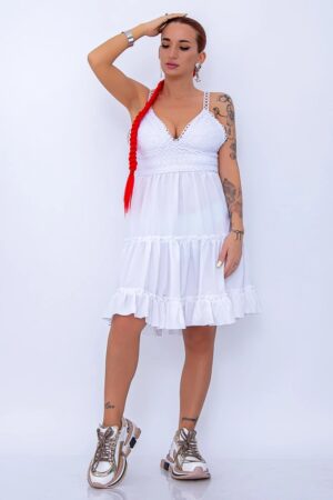 Rochie Dama R05 Alb | Fashion