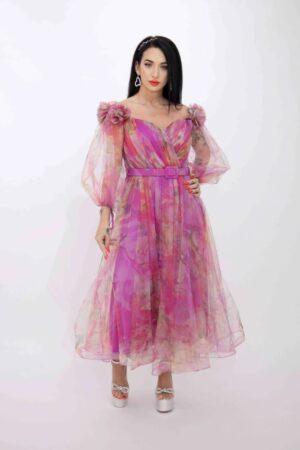 Rochie Dama R2067 Fucsia Kikiriki