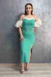 Rochie Dama R2886 Verde Kikiriki