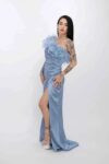 Rochie Dama R5016 Albastru Kikiriki