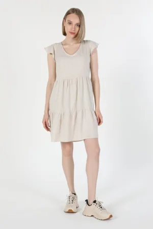 Rochie De Dama Bej Regular Fit Cl1059507 8683197223456